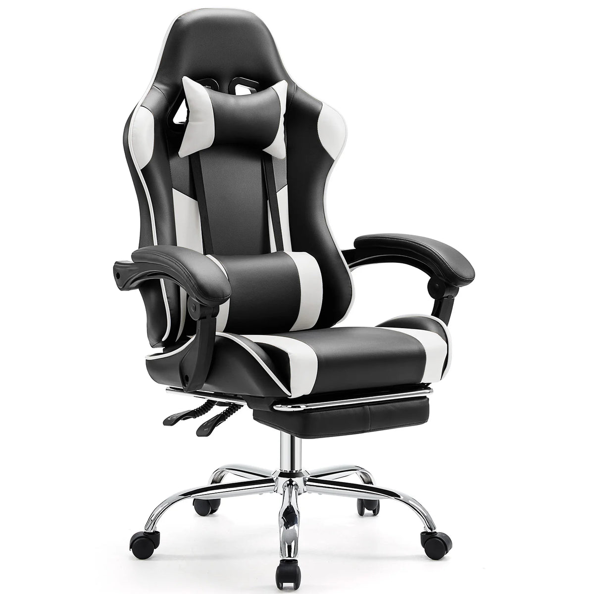 JHK Ergonomic Racing Gaming Chair With Adjustable Lumbar Support