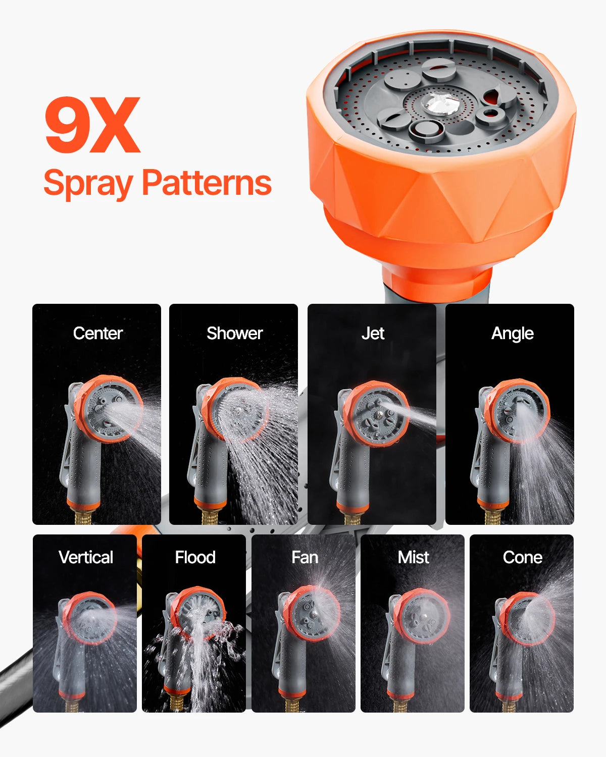 Heavy Duty Retractable Garden Hose Reel With Swivel Nozzle