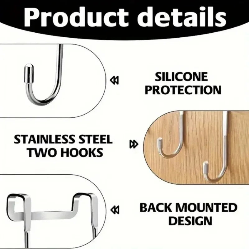 Stainless Steel Suction Hook For Bathroom Wall Kitchen Storage