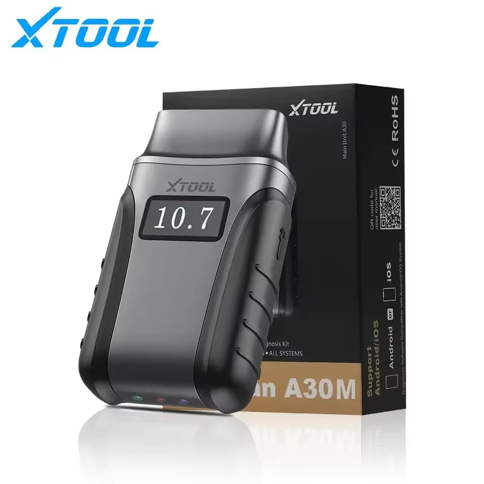 XTOOL A30M V2.0 Kit Full System Diagnostic Tool Bidirectional OBD2 Scanner Auto Scan with 26+Resets FCA CAN Lifetime Free Update
