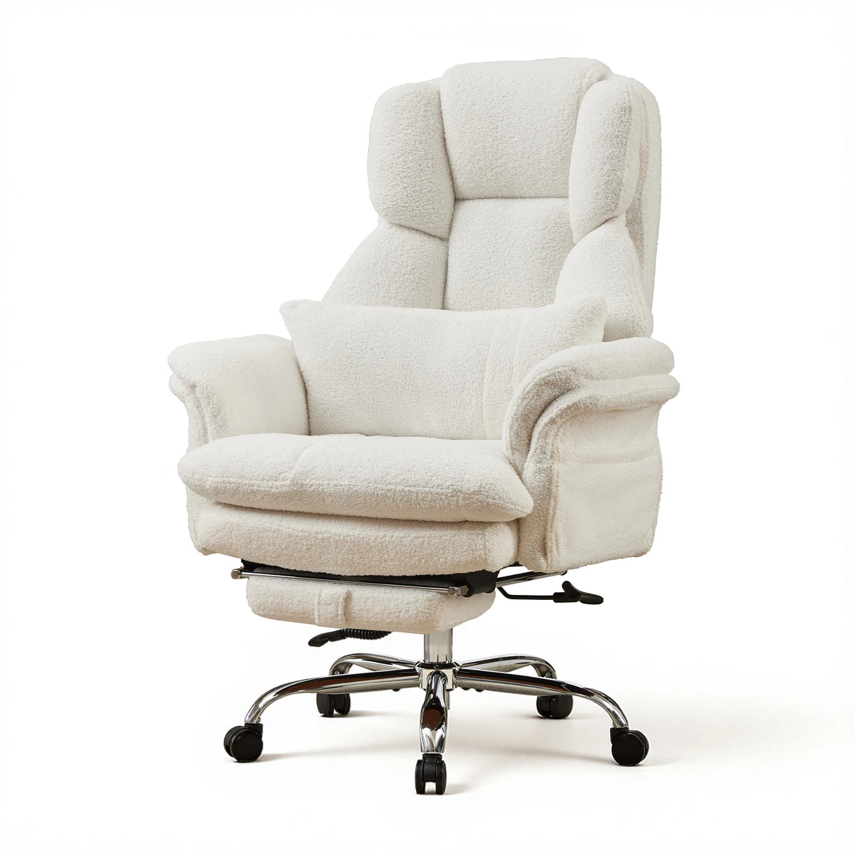 TCGBKAF Ergonomic Executive Office Chair With Flip Arms And Footrest