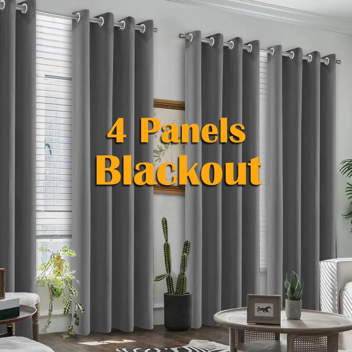 Premium Blackout Curtains With Grommet Design For Heavy Shading