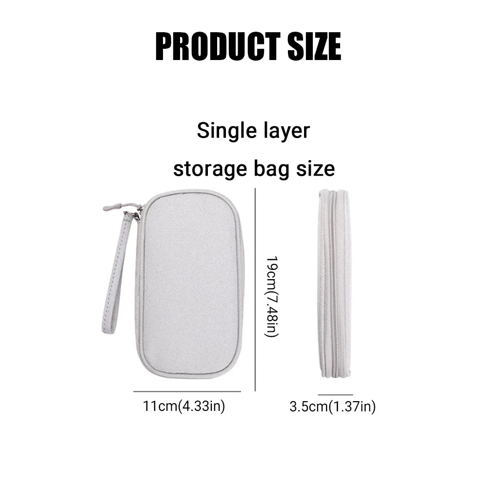 Waterproof Electronics Cable Organizer Bag for Accessories and Travel Storage