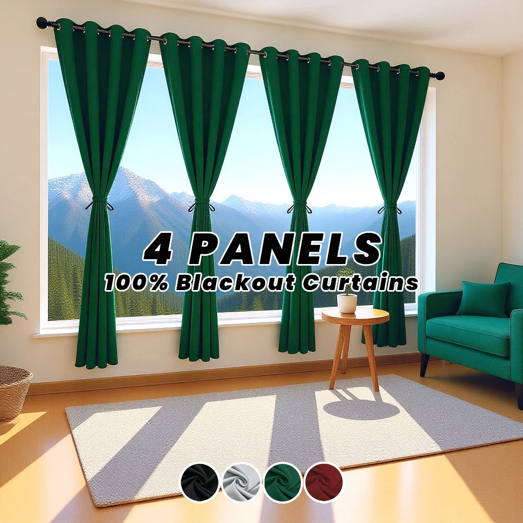 Thermal Blackout Curtains With Noise Reduction And Privacy Drapes