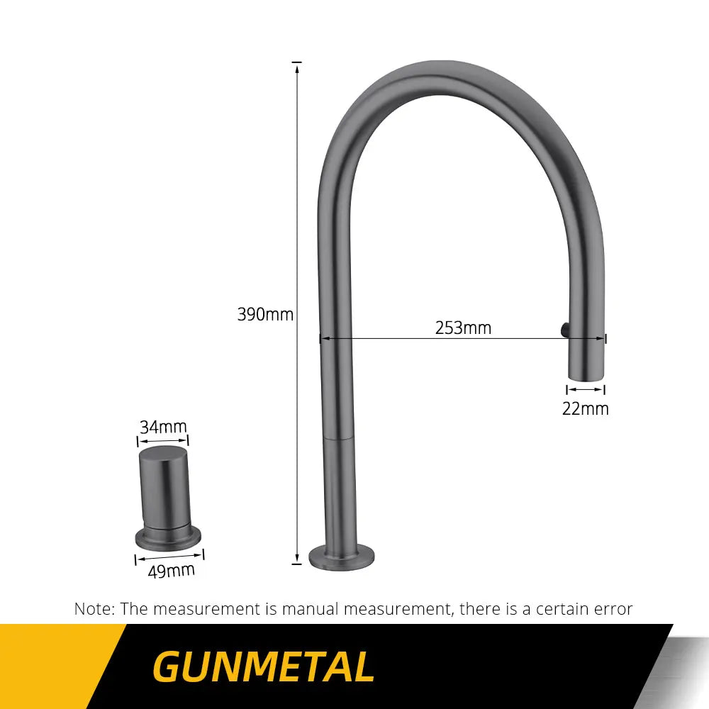 Bagnolux Single Handle Pull Out Kitchen Faucet With Sprayer