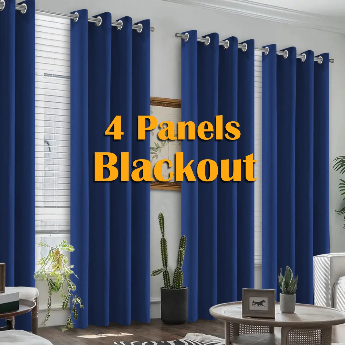Premium Blackout Curtains With Thermal Grommets For Home Windows