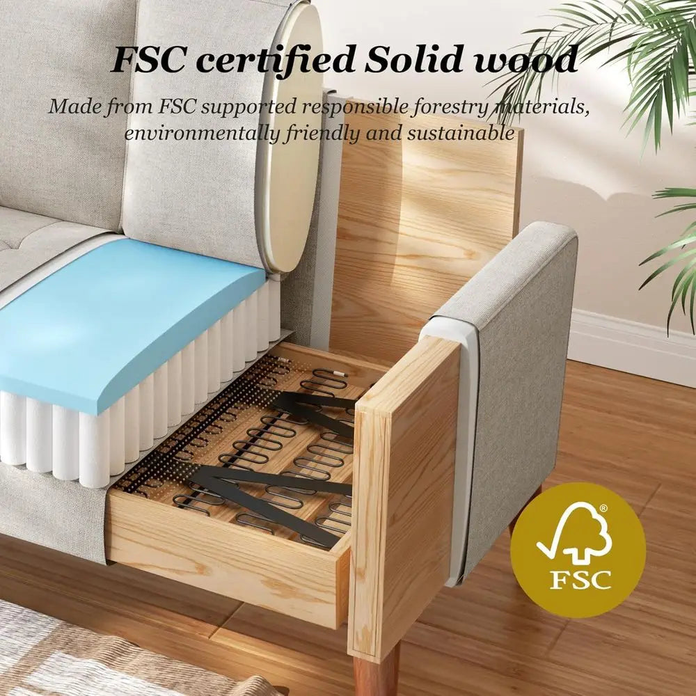 Modern Office Waiting Room Loveseat Sofa For Reception And Lobbies