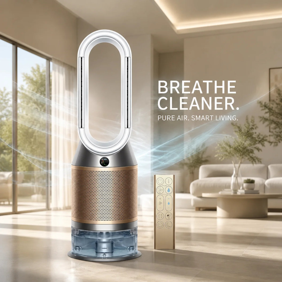 Dyson PH2 De-NOx Purifier Humidify+Cool Air Purifier Fan, HEPA Filtration, Humidification & Cooling