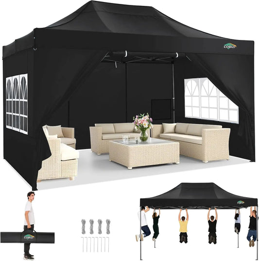 Cobizi Heavy Duty Commercial Pop Up Canopy Outdoor Gazebo