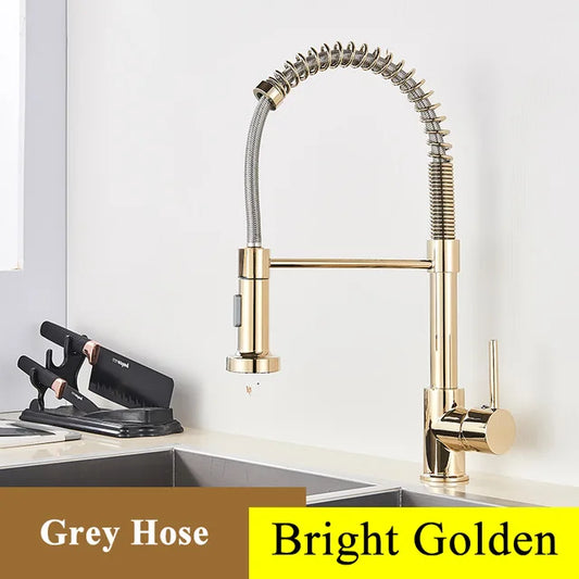 Wanmivezlo Stainless Steel Pull Down Kitchen Faucet With 360 Rotation