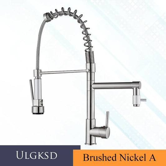 Ulgksd Single Handle Kitchen Faucet With 360 Degree Swivel