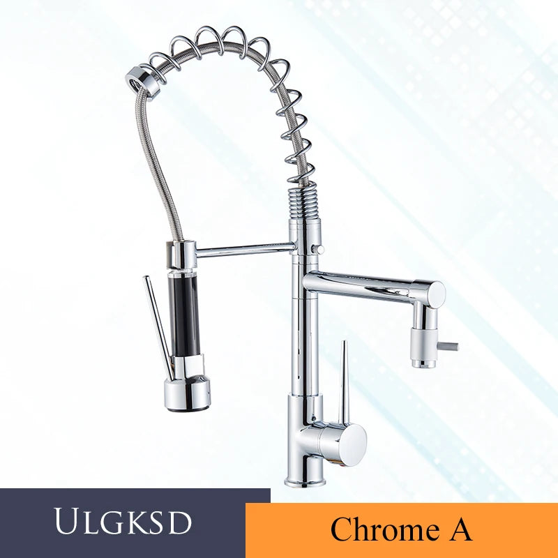 Ulgksd Single Handle Kitchen Faucet With 360 Degree Swivel