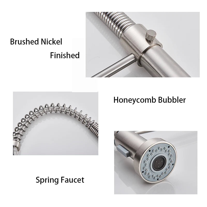 Onyzpily Pull Down Kitchen Sink Faucet Single Handle Mixer