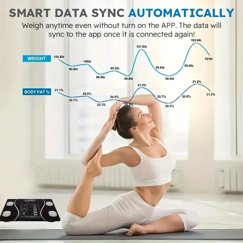 Smart Wireless Body Fat Scale Digital Body Composition Analyzer