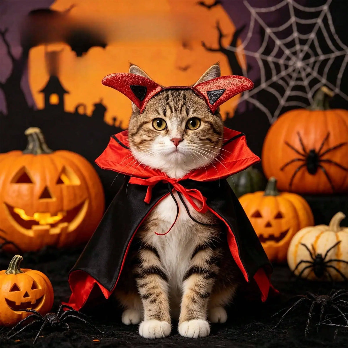 Halloween Funny Bat Pet Cloak Costume for Dogs and Cats
