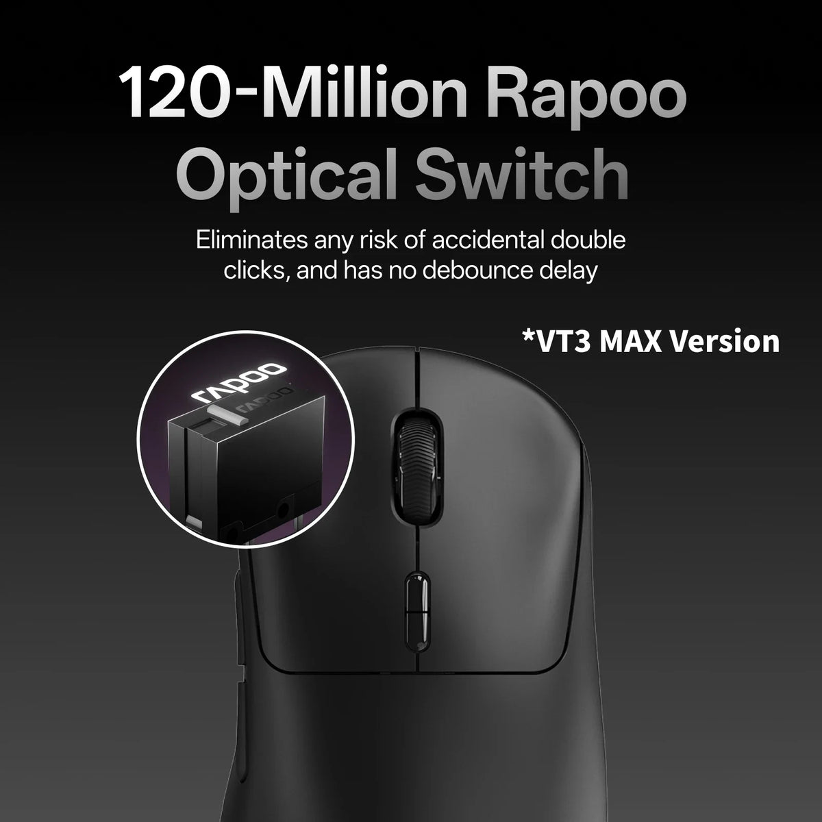 Rapoo VT3 Max Wireless Gaming Mouse With 8K Polling Rate