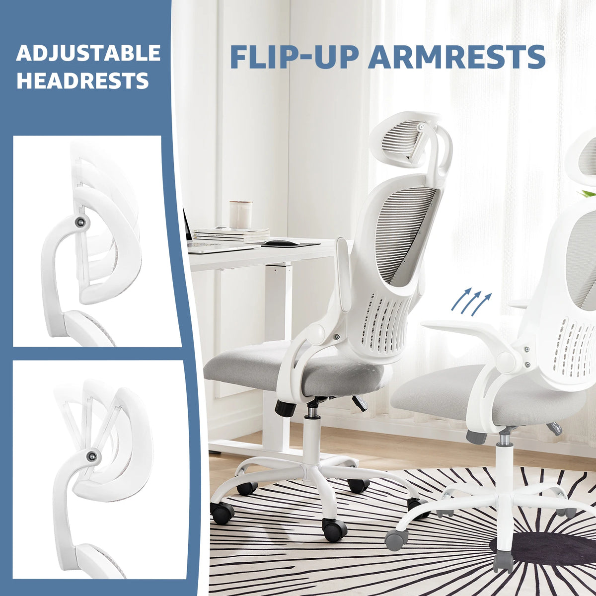JHK Mesh Ergonomic Office Chair With Adjustable Lumbar Support