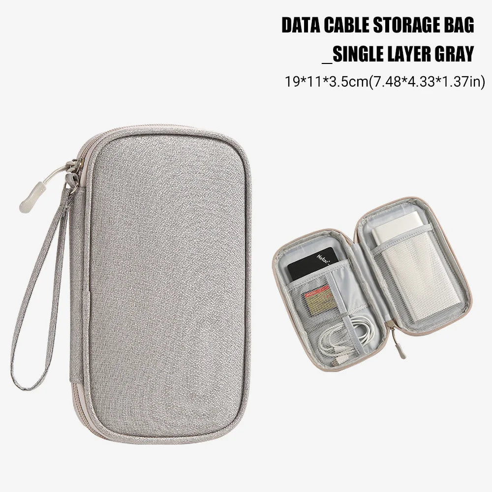 Waterproof Electronics Cable Organizer Bag for Accessories and Travel Storage