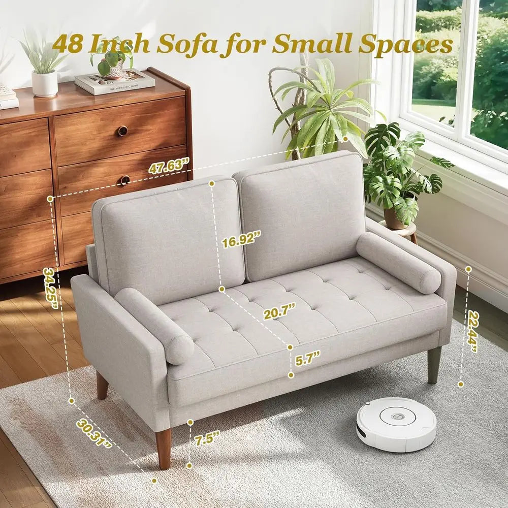 Modern Office Waiting Room Loveseat Sofa For Reception And Lobbies