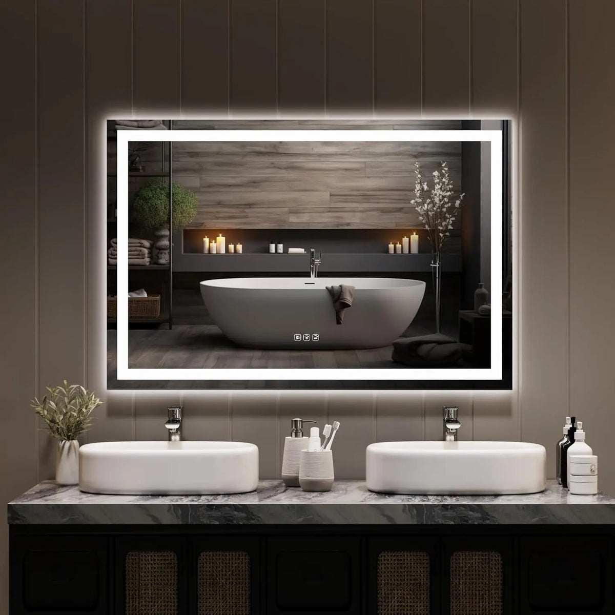 TWISTER CK LED Bathroom Mirror Dimmable Anti Fog Lighting