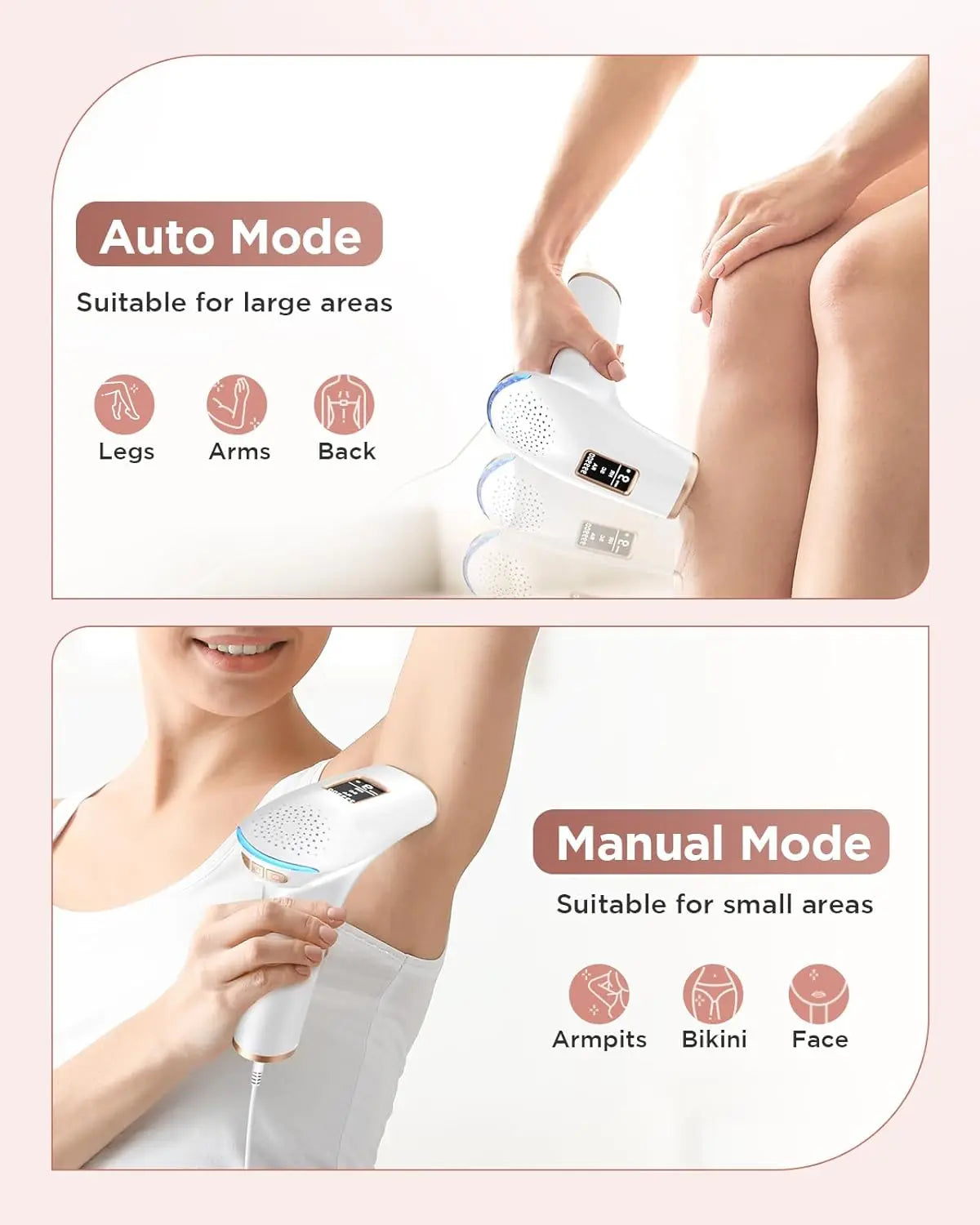 JOOYEE IPL Hair Removal Epilator Device for Face and Body