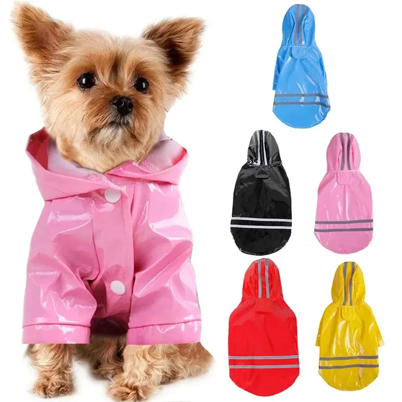 Waterproof Reflective Pet Raincoat for Dogs and Cats