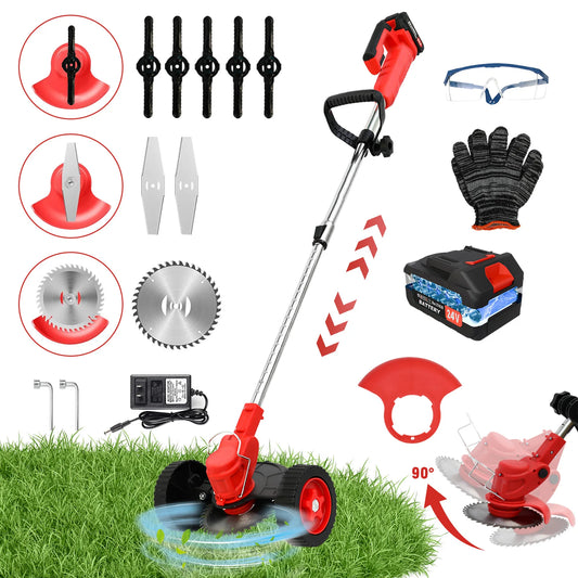21V Cordless Electric Grass Trimmer With Brushless Motor For Lawn