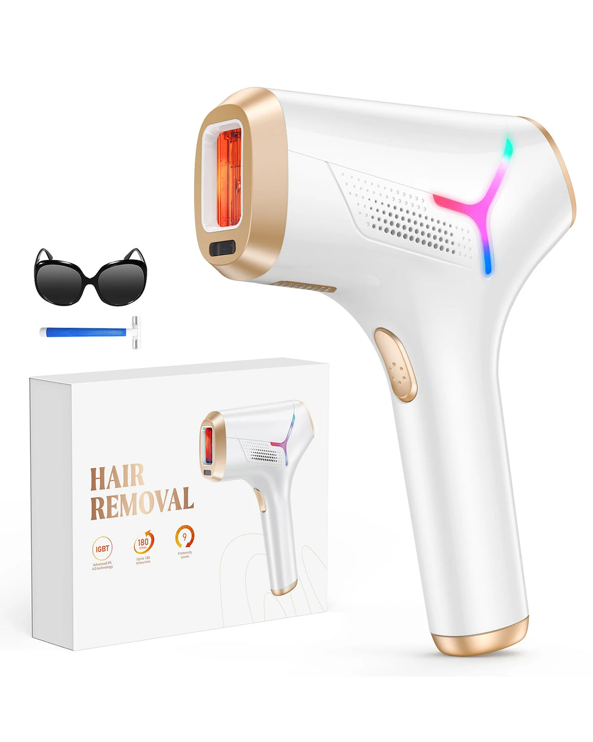 Totmizby IPL Hair Removal Device for Face Bikini and Body