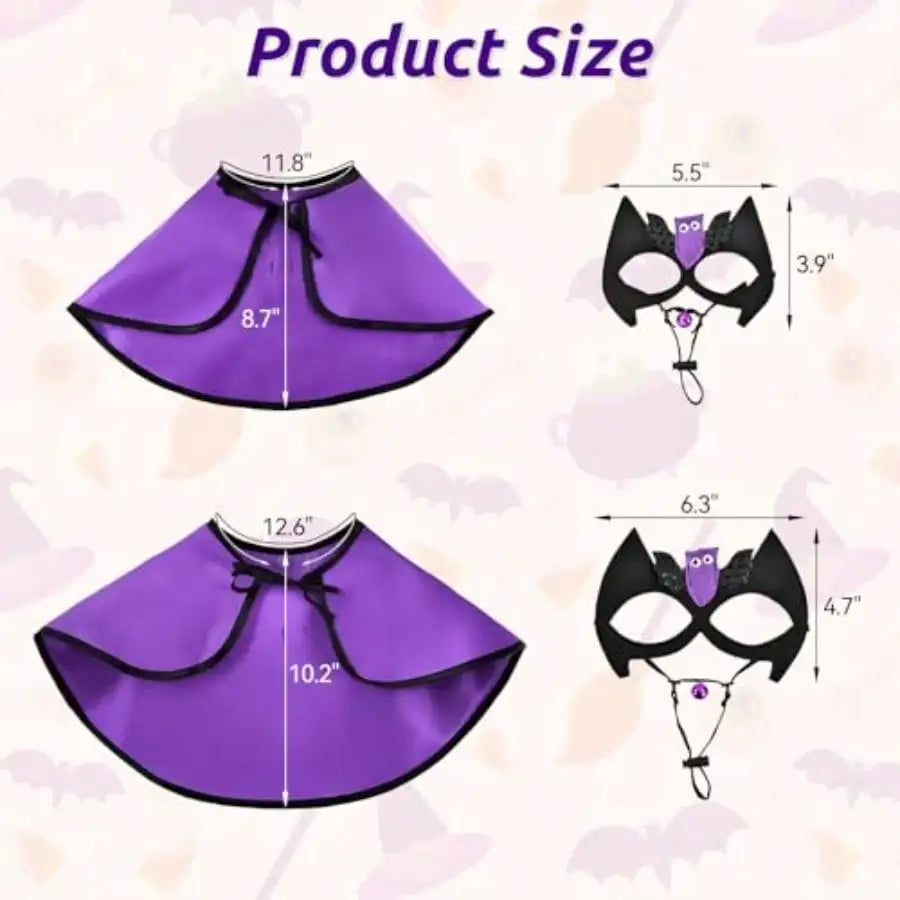 Pet Halloween Vampire Bat Cape Costume For Dogs And Cats