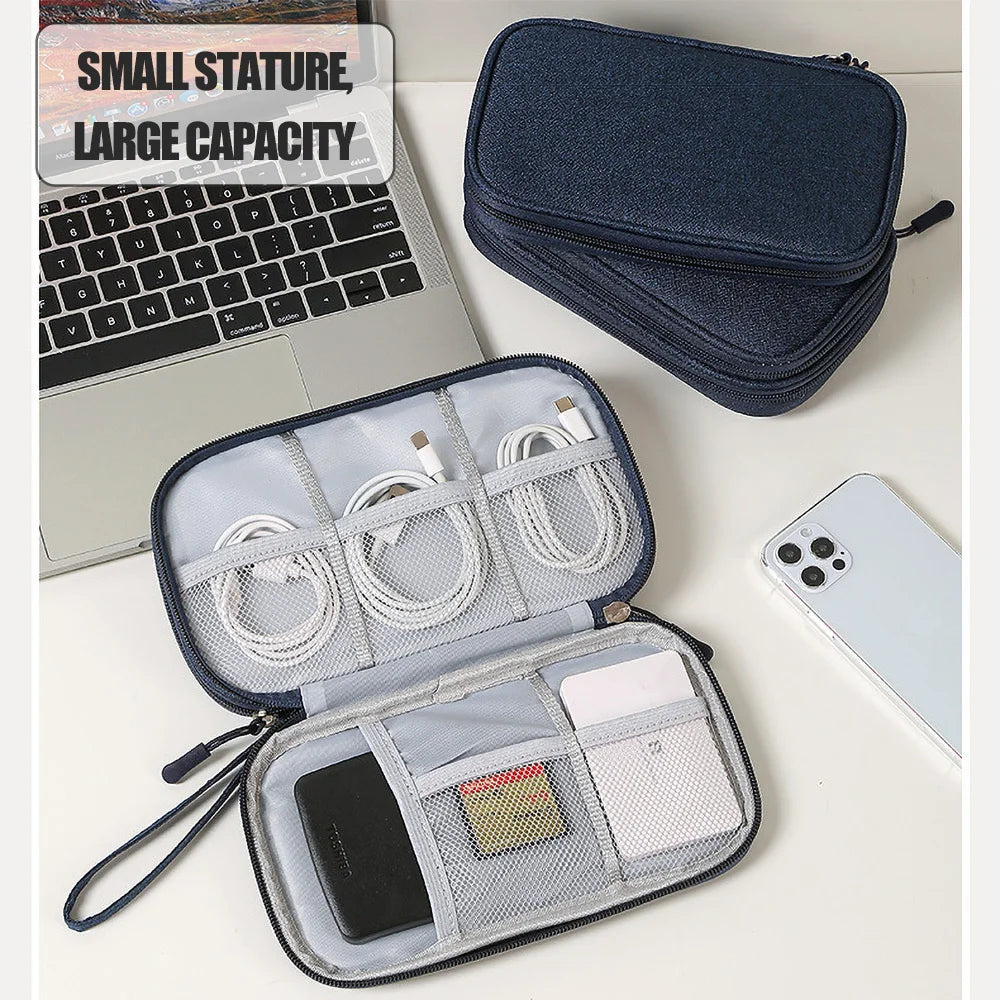 Waterproof Electronics Cable Organizer Bag for Accessories and Travel Storage