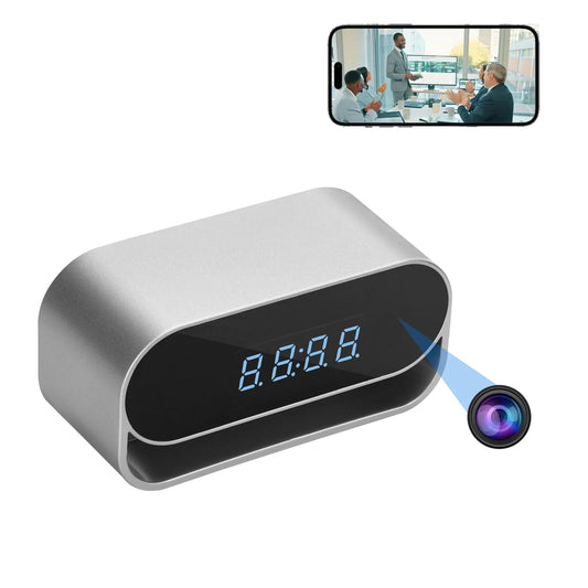 Ouvis 4K WiFi Clock Camera With Night Vision Motion Detection