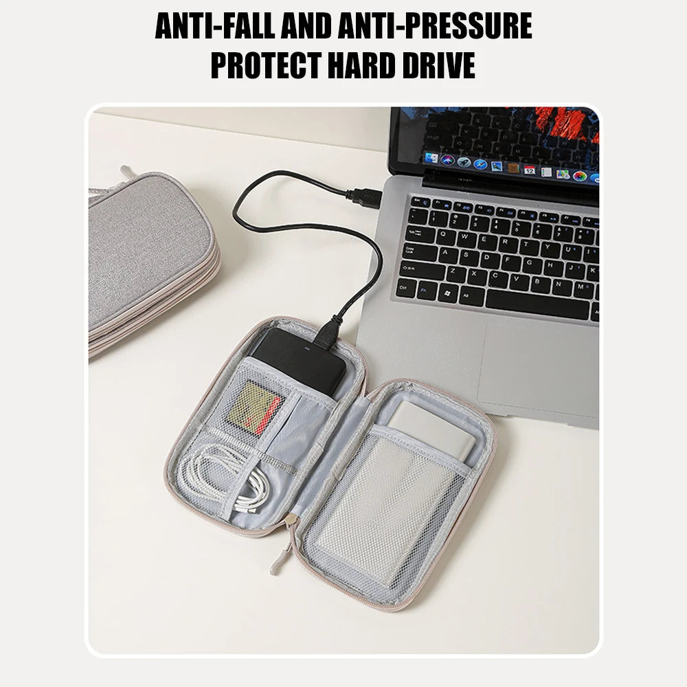 Waterproof Electronics Cable Organizer Bag for Accessories and Travel Storage