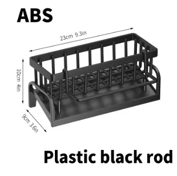 Double Tier Carbon Steel Cutlery Rack Kitchen Utensil Organizer