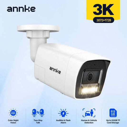 Annke 5MP PoE IP Security Bullet Camera Human Detection