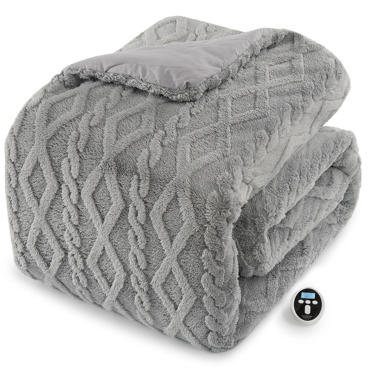 Electric Heated Comforter With Dual Zone Control And Heat Settings