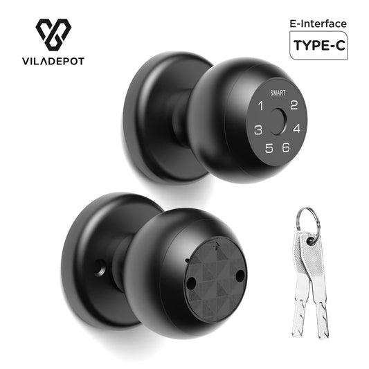 Viladepot Smart Door Lock With Fingerprint And App Control