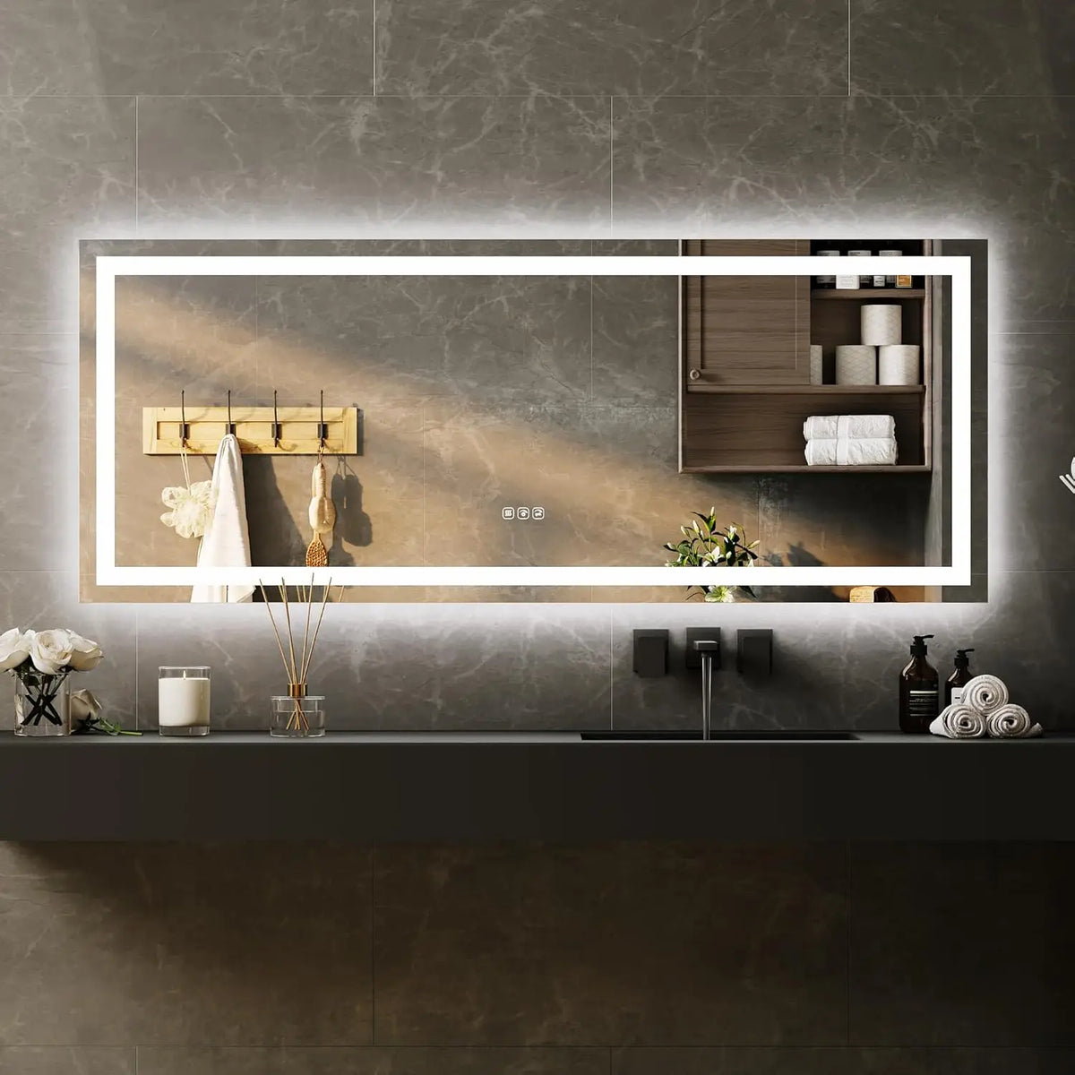 TWISTER CK LED Bathroom Mirror Dimmable Anti Fog Lighting