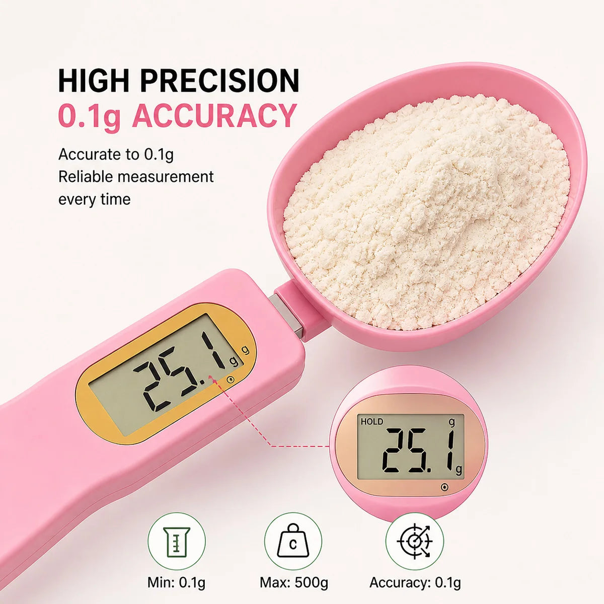 Digital Measuring Spoon Scale With LCD Display For Kitchen Use