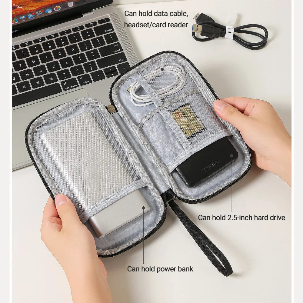 Waterproof Electronics Cable Organizer Bag for Accessories and Travel Storage