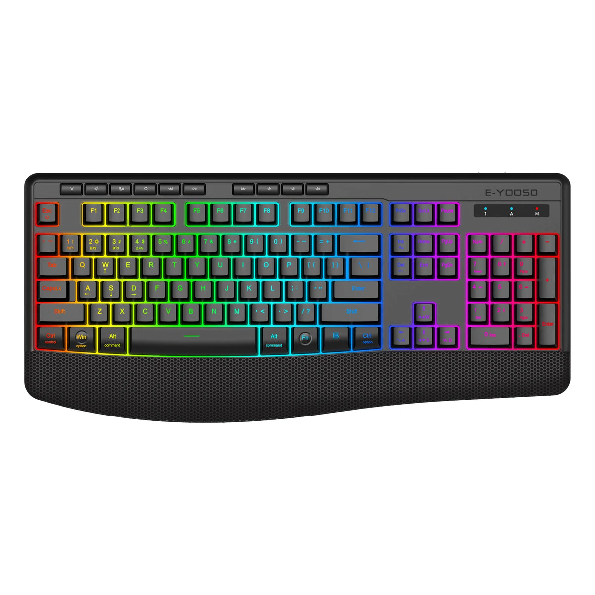 FocusOnPC Wireless Gaming Keyboard With RGB Backlit Silent Typing