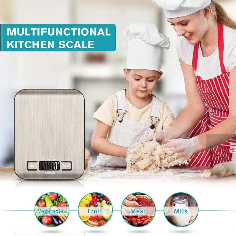 Ultrean Digital Kitchen Scale With Lcd Display And Precision Weighing