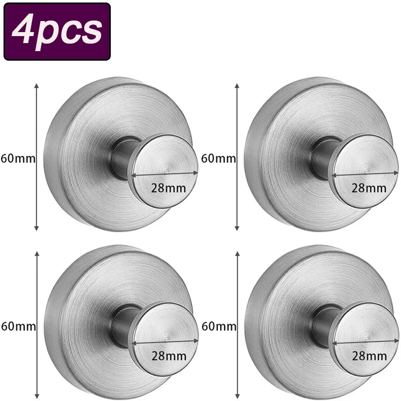 Heavy Duty Stainless Steel Vacuum Suction Wall Hooks