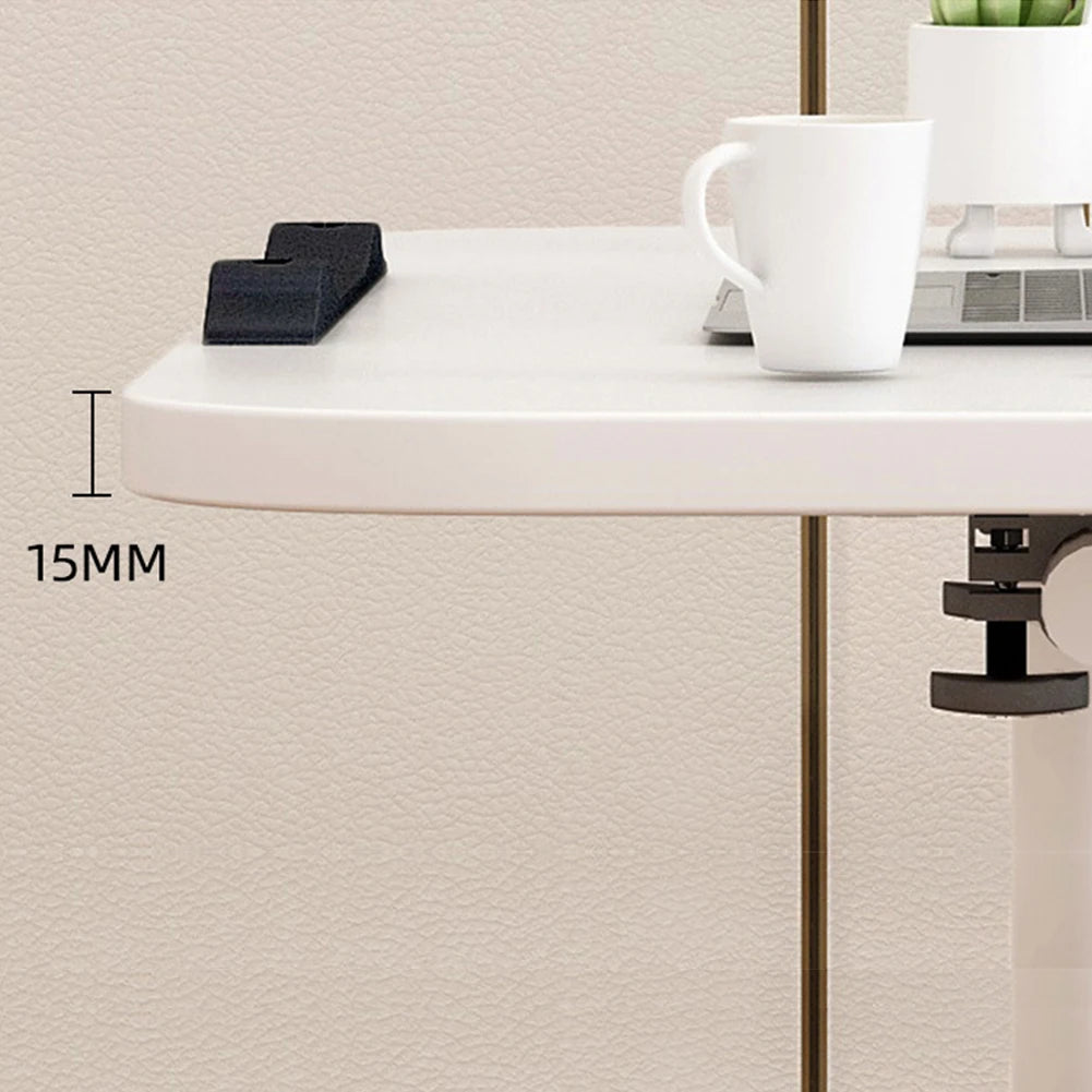 Twister.Ck Adjustable Overbed Table With Tilting Top And Wheels