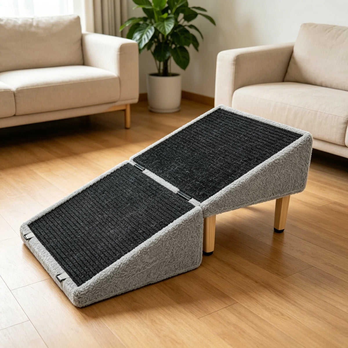 Foldable Non Slip Pet Stairs for Bed and Couch Access