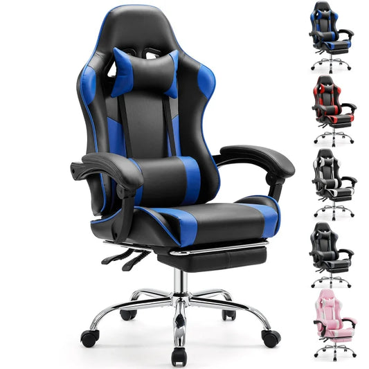 JHK Ergonomic Racing Gaming Chair With Adjustable Lumbar Support