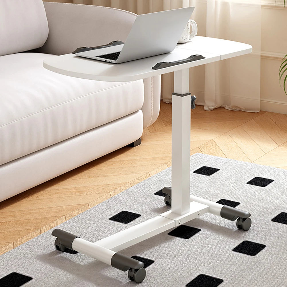 Twister.Ck Adjustable Overbed Table With Tilting Top And Wheels