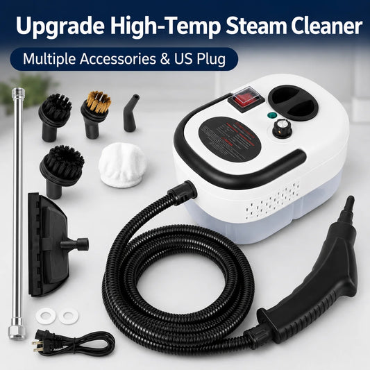 2500W Portable Handheld Steam Cleaner Machine With Accessories US Plug