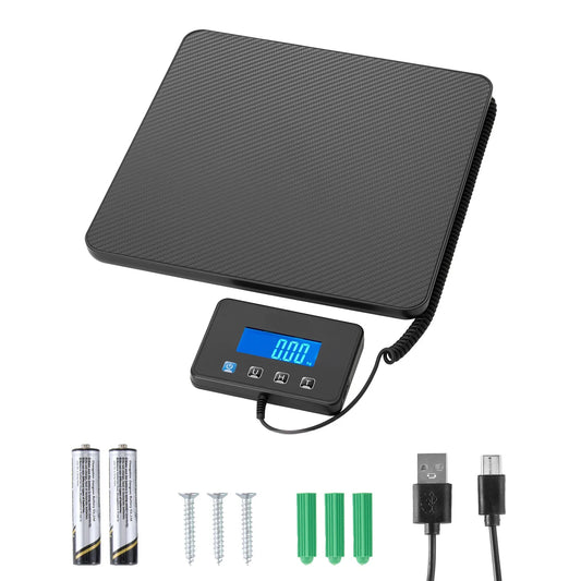 SucceBuy 440LBS Digital Postal Scale 0.35oz/3.5oz Dual Accuracy Commercial Weight Scale with Hold/Tare Function for Package