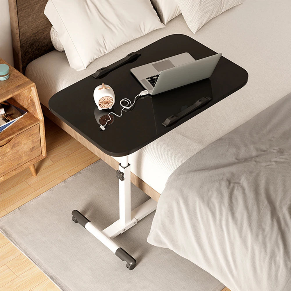 Twister.Ck Adjustable Overbed Table With Tilting Top And Wheels