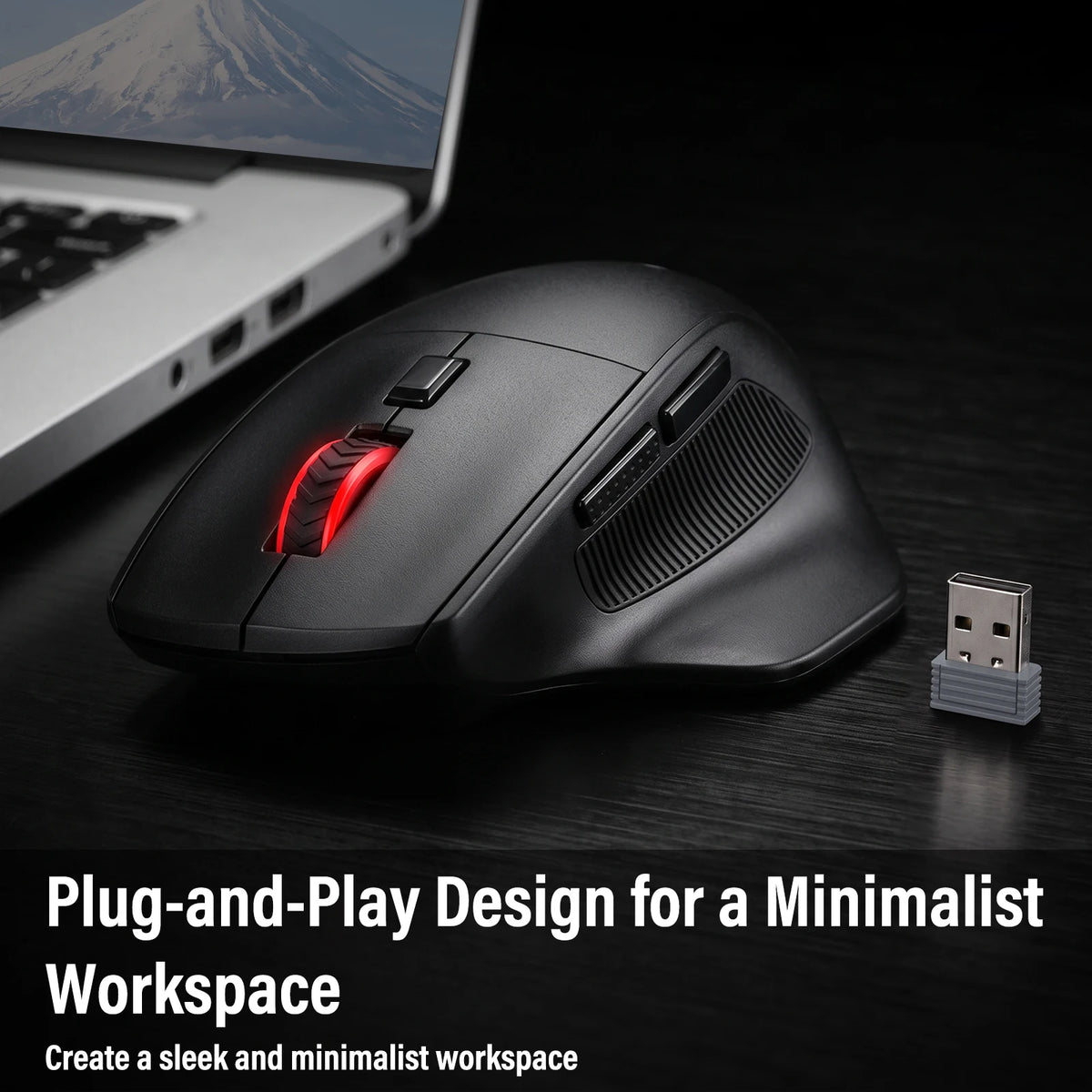 FocusOnPC Wireless Gaming Mouse With Six Programmable Buttons